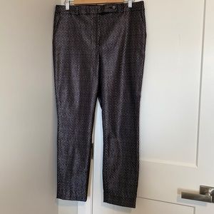 White House Black Market Black and White Patterned Pants